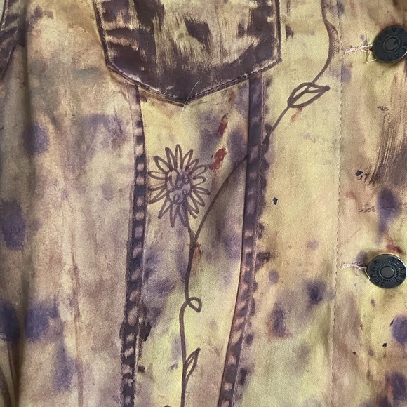 Lightweight jean jacket style with detail sz XL - Picture 4 of 11